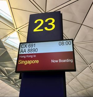 香港で1泊した後、シンガポールへ。