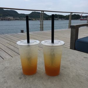 広島といえばレモン🍋
このレモネードめちゃくちゃ美味しかった♡