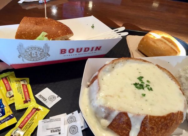 アメリカ(米国)・サンフランシスコ「NRT ✈︎ HKG ✈︎ SFO ⛐ Yosemite ⛐ SFO ✈︎ HKG ✈︎ NRT」の写真：クラムチャウダーが美味しい