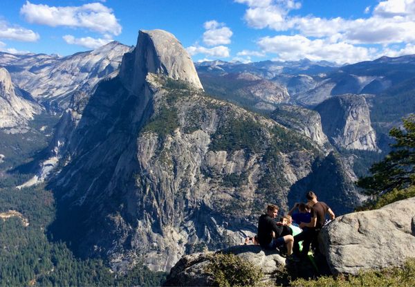 アメリカ(米国)・サンフランシスコ「NRT ✈︎ HKG ✈︎ SFO ⛐ Yosemite ⛐ SFO ✈︎ HKG ✈︎ NRT」の写真：グレーシャーポイントからハーフドームを望む