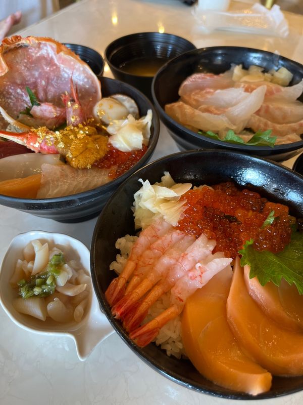 日本・静岡県「東北旅行」の写真：福井県のさかな街では、魚はもちろん蟹や海...