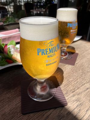 栄、矢場町にある
air cafe
ランチで飲むビールが格別。
テラスでお...