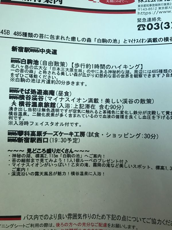 日本・長野県「485種類の苔に包まれた癒しの森「白駒の池」とﾏｲﾅｽｲｵﾝ満載の横谷渓谷」の写真
