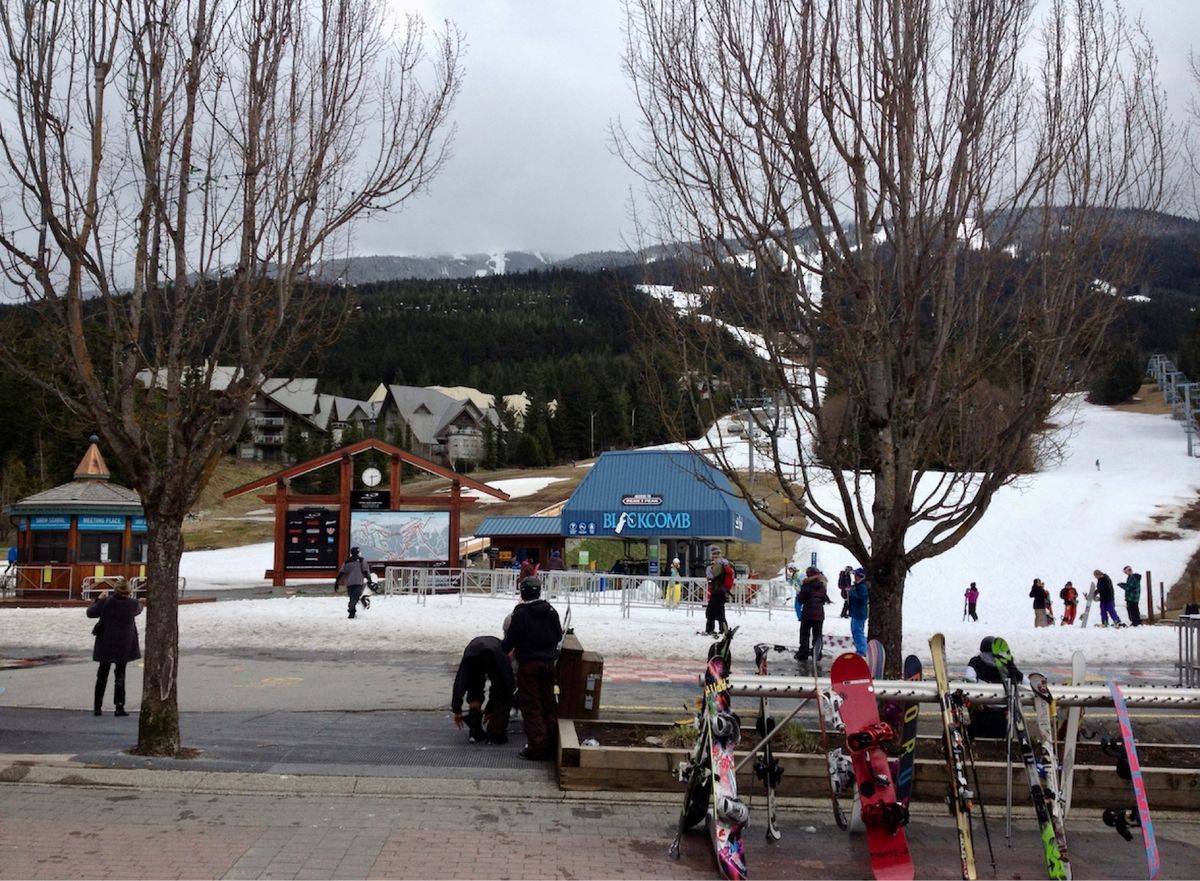 ウィスラー・ブラッコムに到着。