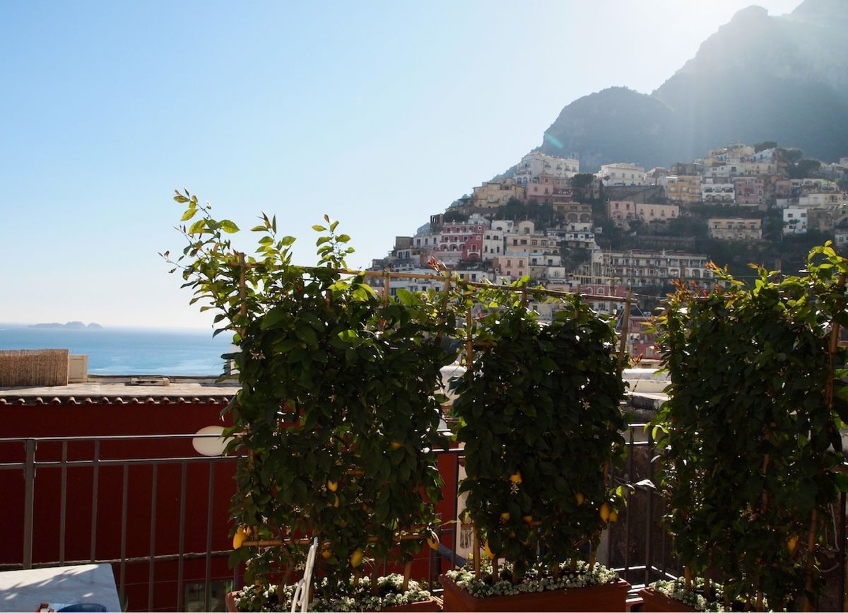ホテル部屋からの眺め。