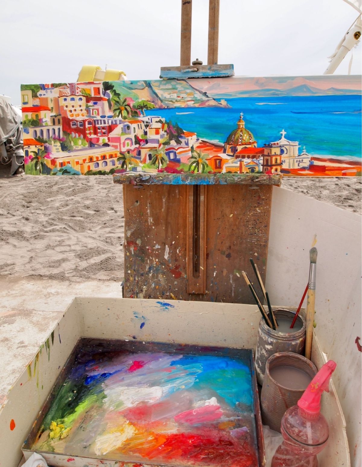 ホテル部屋からの眺め。