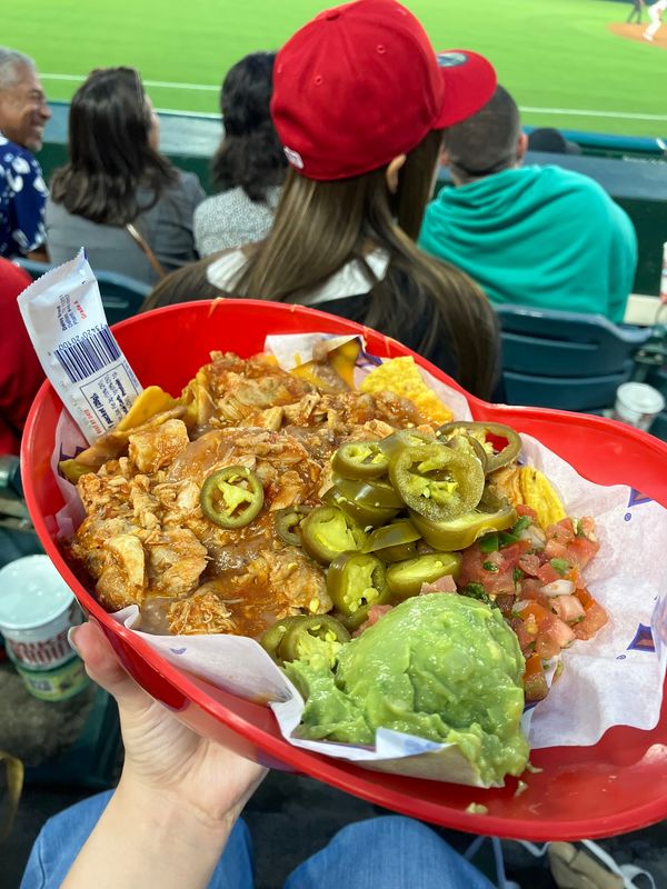 アメリカ(米国)・ロサンゼルス「LA旅」の写真：球場メシも観戦の大事な要素😋