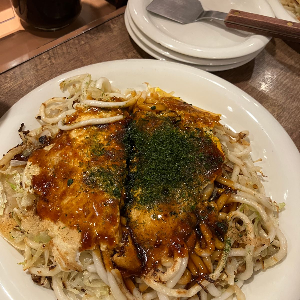 広島といえば！
初めてそばではなくうどんのお好み焼きを注文しましたがお気に...