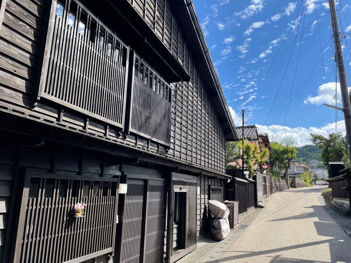福島宿の古い街並み