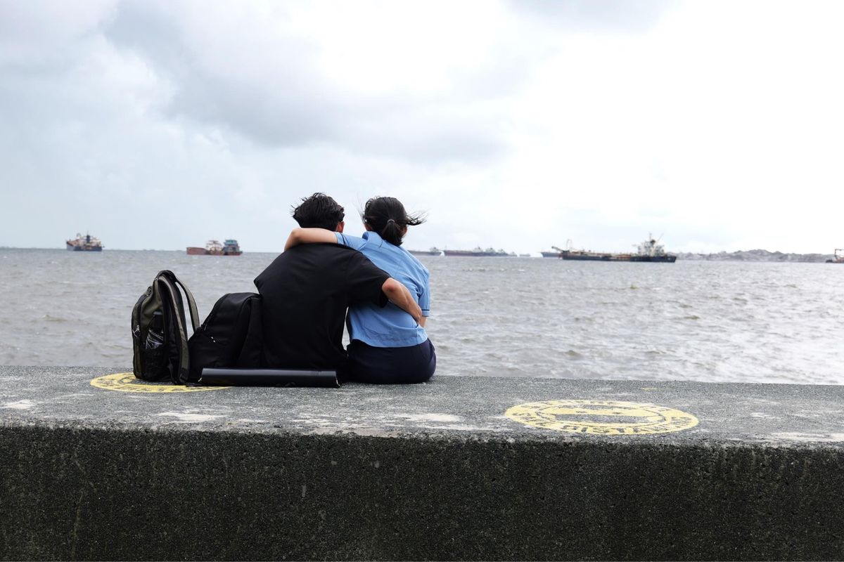 マニラの海沿い
埋め立てが進んでいる