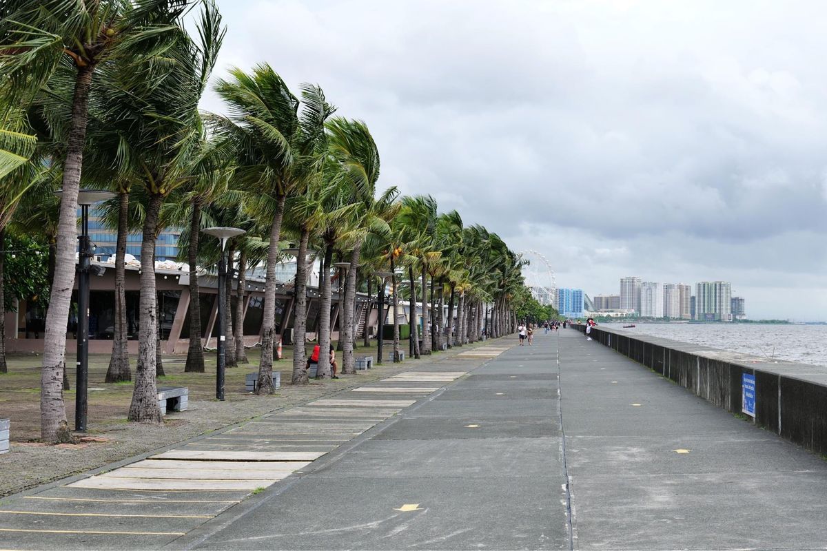 マニラの海沿い
埋め立てが進んでいる