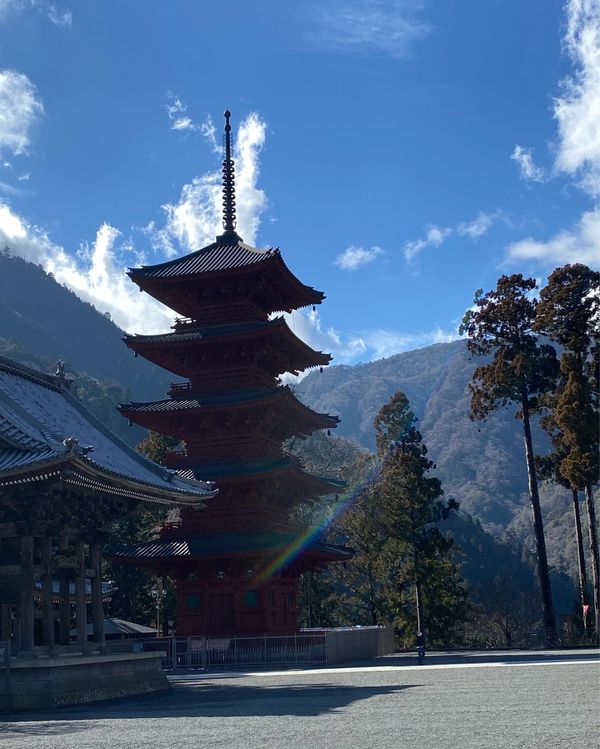 日本・山梨県「身延山参拝」の写真
