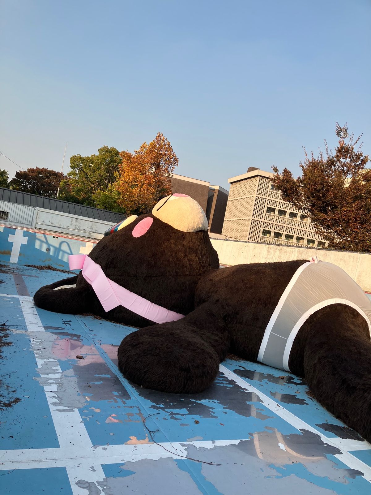 旧小学校での作品。