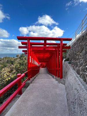 山口県長門市
元乃隅神社
●元乃隅神社　遠景
●突端から見える風景
●海側...