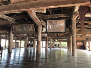 豊臣秀吉が建立した豊国神社と五重塔。