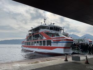 二日目はフェリーに乗って安芸の宮島へ。早めに出かけたけれど、駐車場がどこも...