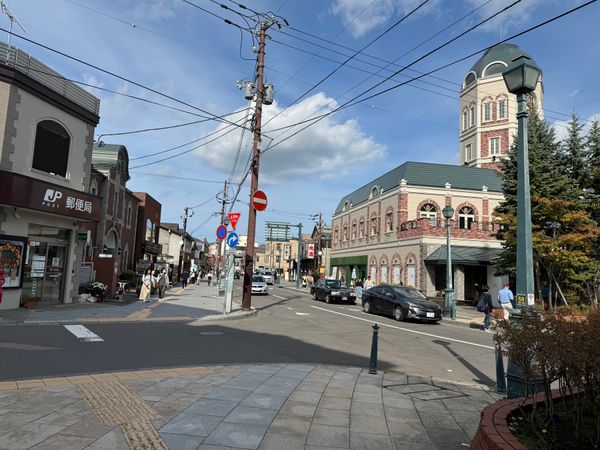 日本・北海道「道央の旅」の写真：小樽堺町通。観光の定番らしい。
硝子製品...