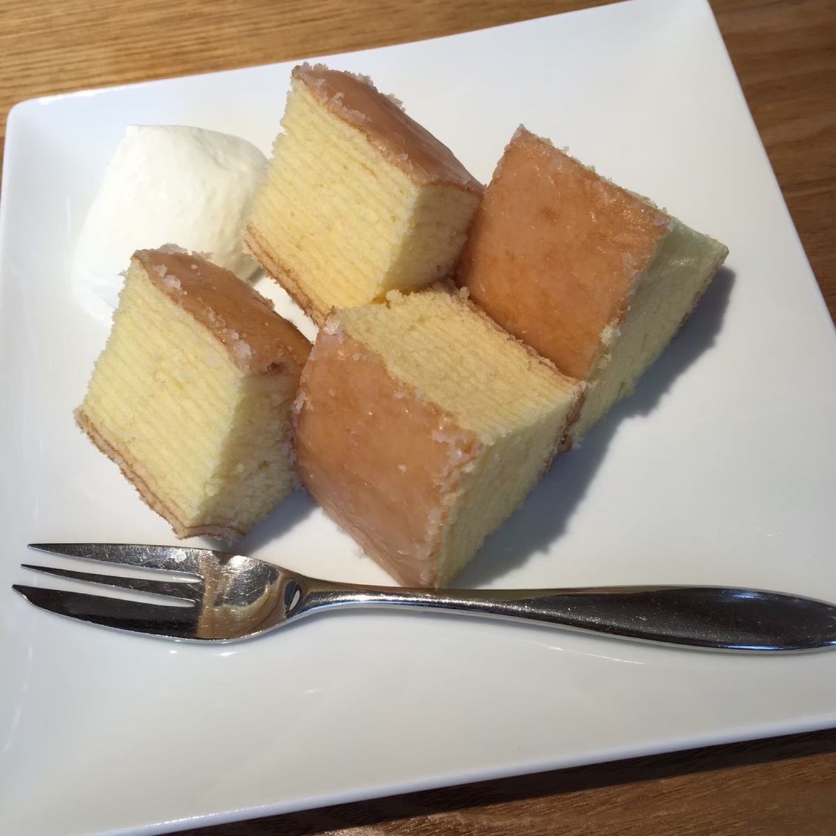 できたてのバームクーヘンは美味しかった♡
