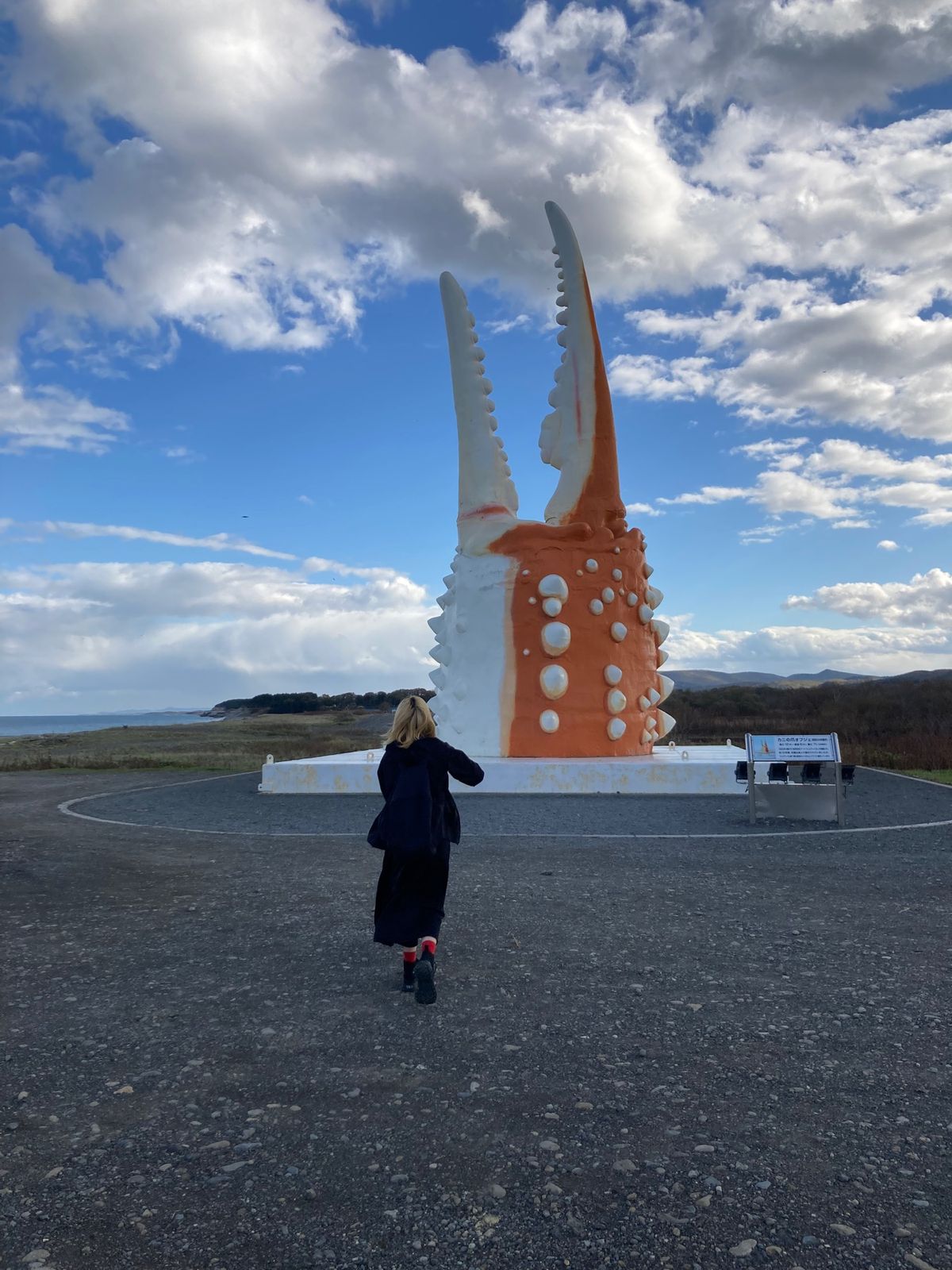 カニの爪のオブジェ。
ここには絶対行きたかった、旅の始まり🦀