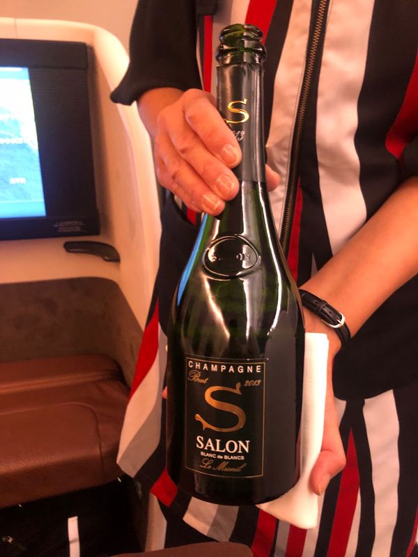 アメリカ(米国)・サンフランシスコ「2023.10SFO」の写真：お食事が始まりました
まずはサロンから