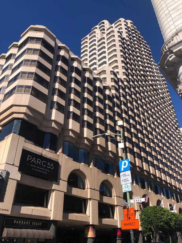 アメリカ(米国)・サンフランシスコ「2023.10SFO」の写真：今回のお宿
パウエルストリート駅前のホテ...