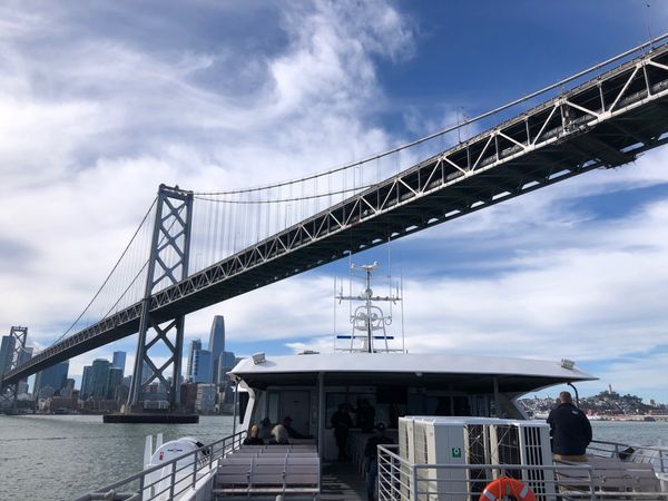 アメリカ(米国)・サンフランシスコ「2023.10SFO」の写真：橋をくぐってサンフランシスコへ戻りました