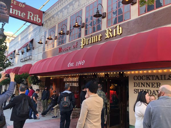 アメリカ(米国)・サンフランシスコ「2023.10SFO」の写真：ディナーはプライムリブ
柔らかく美味しか...