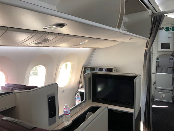 アメリカ(米国)・サンフランシスコ「2023.10SFO」の写真：乗り込みました
行きが一等だったので、正...