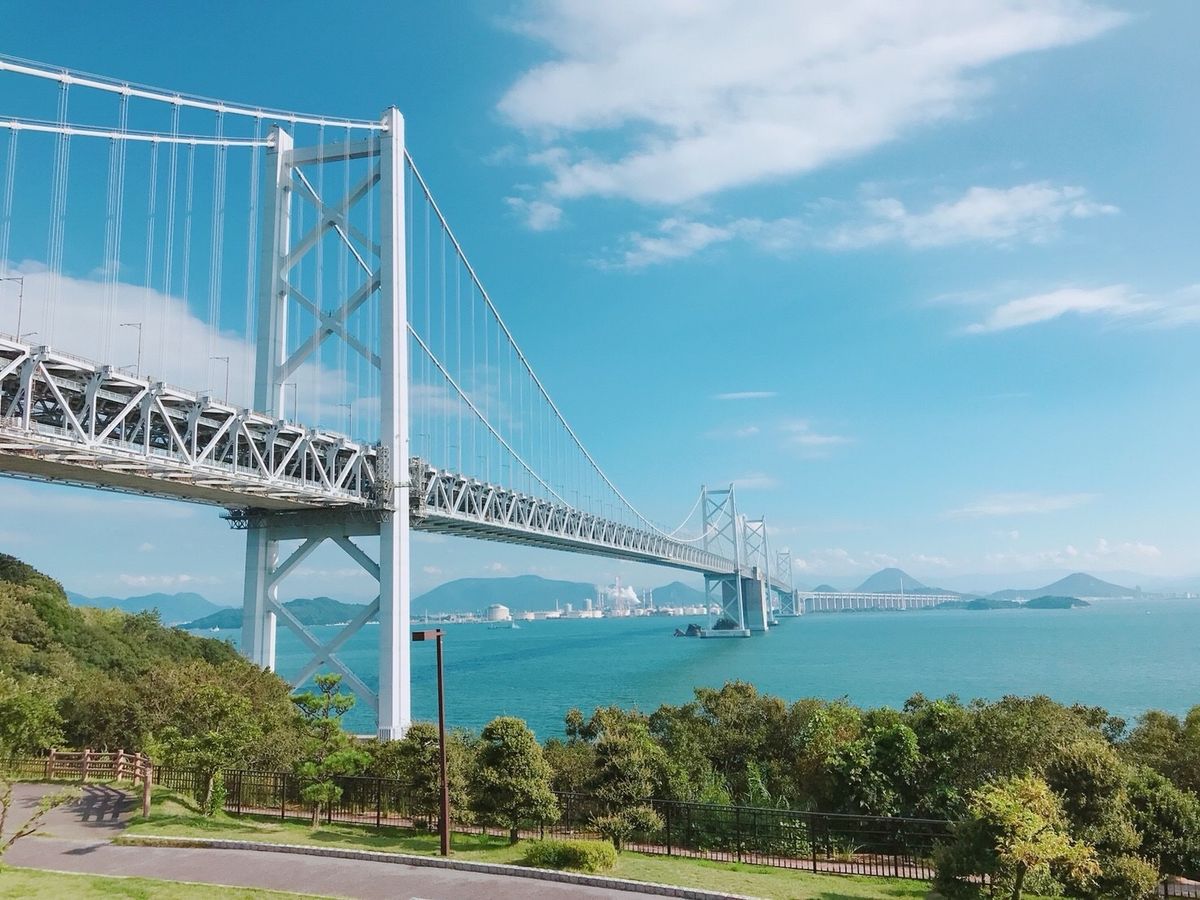 瀬戸大橋を通って倉敷へ