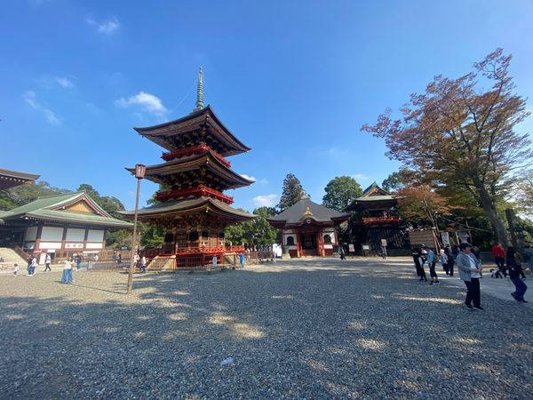 日本・千葉県「ぶらり日帰り旅行」の写真：お寺の中に入りました。