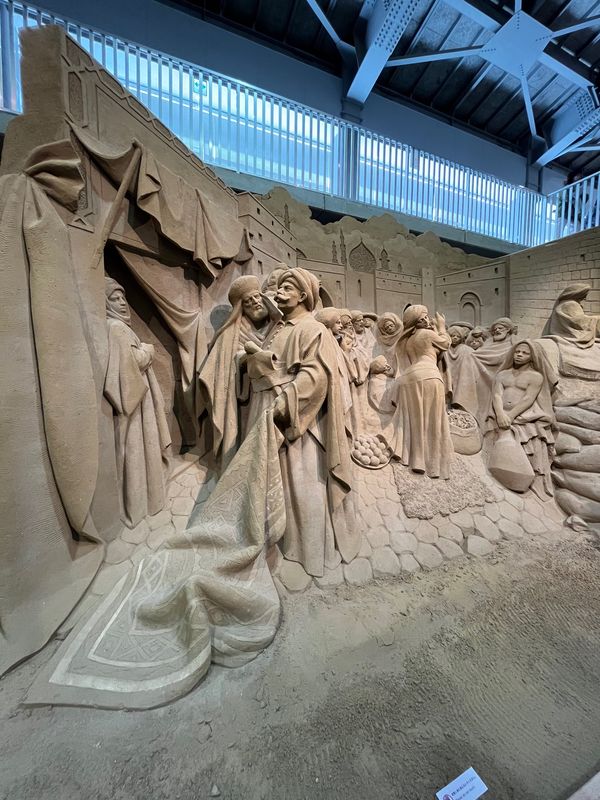 日本・鳥取県「鳥取・家族旅行」の写真：砂の美術館～大山