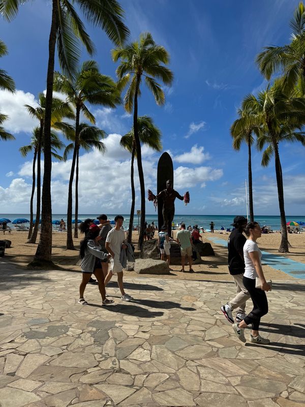 アメリカ(米国)・ハワイ「弾丸ハワイ！」の写真：ワイキキをウロウロし写真を撮りながらモン...