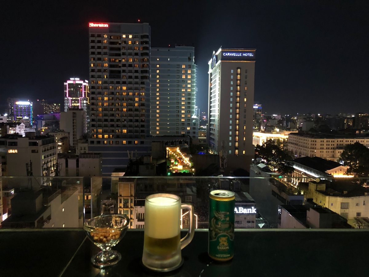 せっかくなのでビールをいただきます🍺

風が心地よい