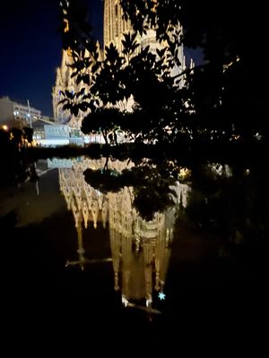 スペイン　バルセロナ
●サグラダ・ファミリアの夜景（世界遺産）
●同上
●...
