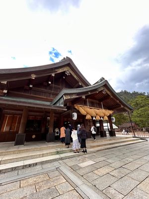 稲佐の浜から出雲大社へ