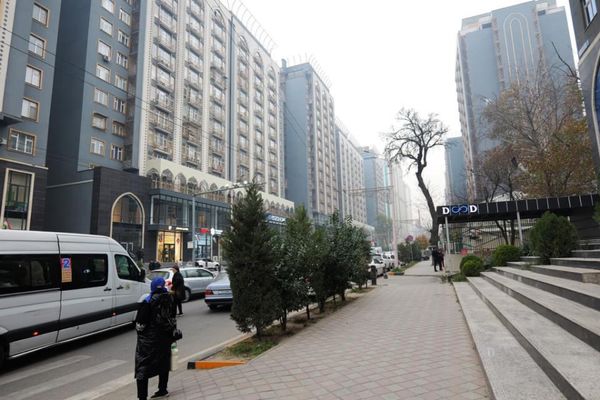 タジキスタン・Dushanbe「中央アジアコーカサス出張」の写真：ドゥシャンベの中心部
発展してる