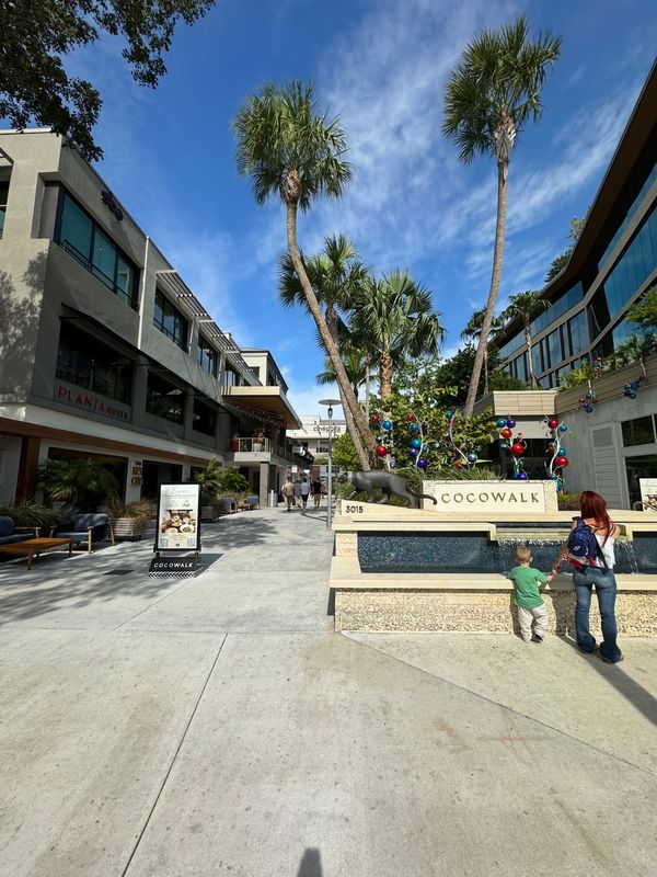 アメリカ(米国)「マイアミ」の写真：ショッピングモール的なところに。
サラダ...