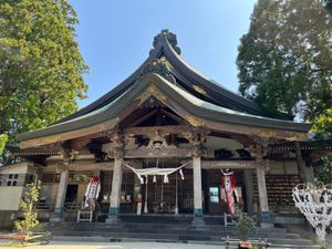 秋田県秋田市
●太平山三吉神社の桜と鳥居
●太平山三吉神社の表鳥居
●太平...