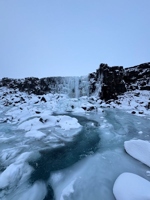 アイスランド・アイスランド「アイスランドで今度こそオーロラ！」の写真：Öxarárfoss（オクサルアゥルフォ...