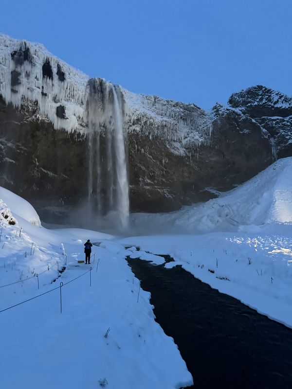 アイスランド・アイスランド「アイスランドで今度こそオーロラ！」の写真：Seljalandsfoss（セリャラン...