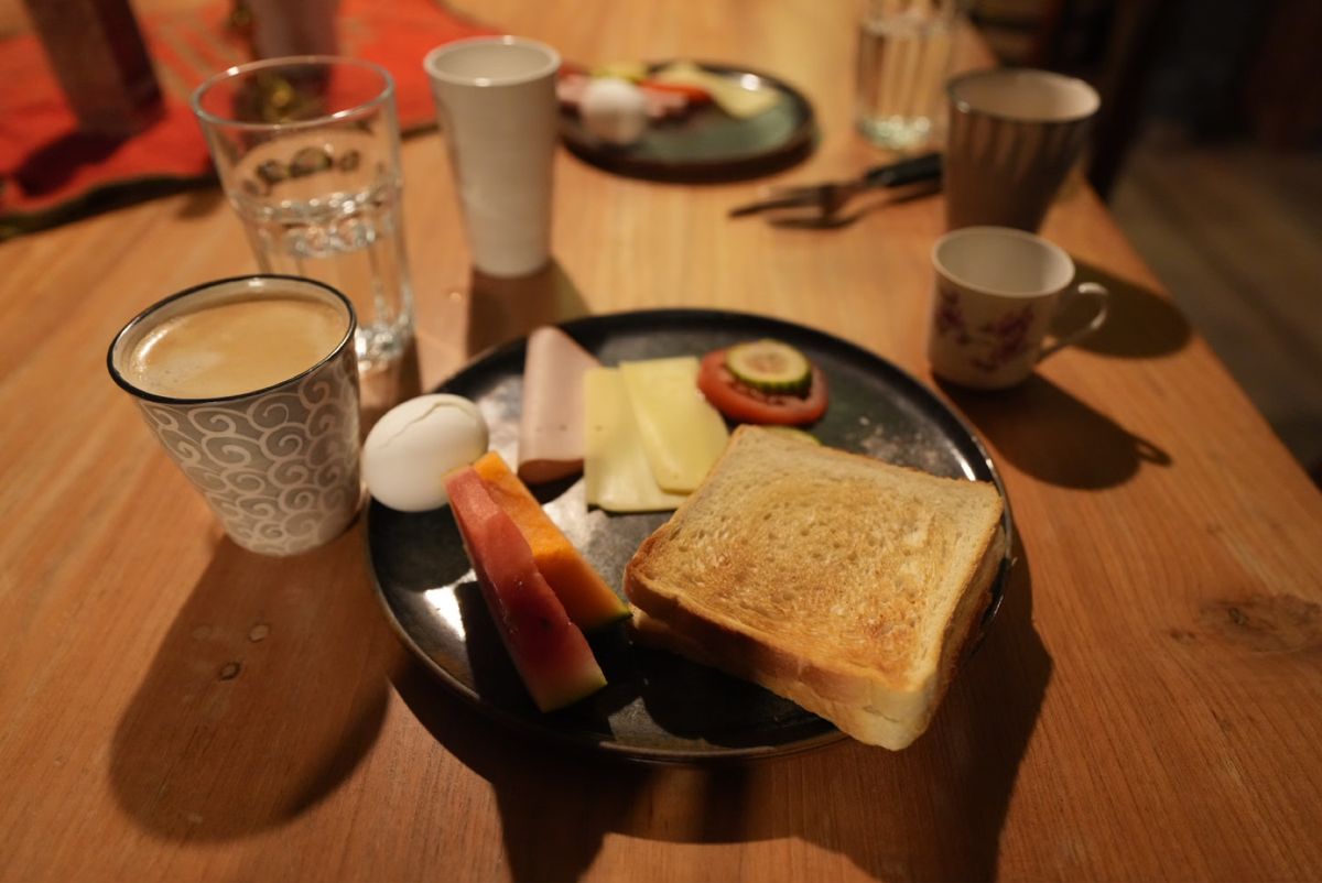 Glacier View Guesthouseの朝食

今日は氷河トラッキ...